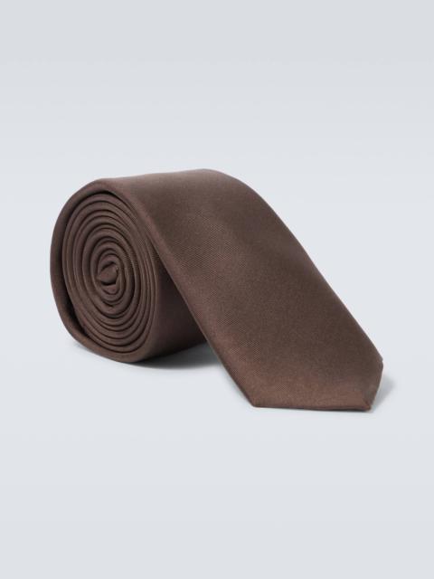 Silk twill tie