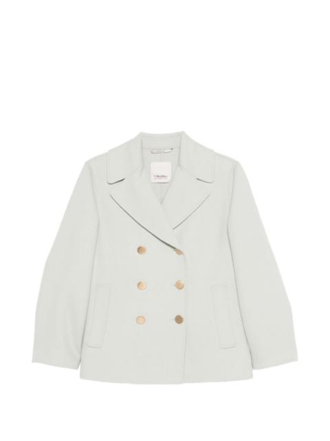 double-breasted peacoat