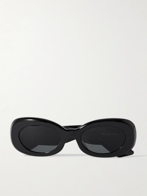 + Khaite Oval-frame Acetate Sunglasses