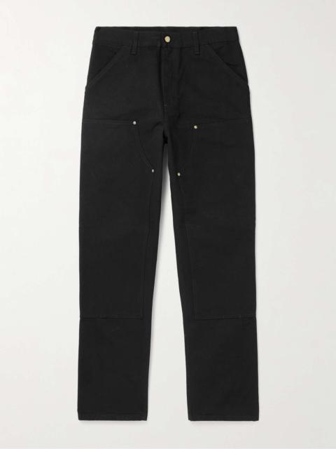 Double Knee Straight-Leg Cotton-Canvas Carpenter Trousers