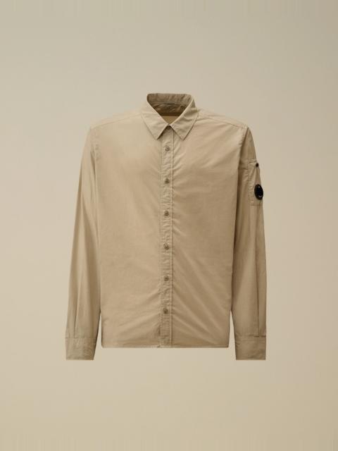 Popeline Long Sleeve Lens Button Shirt