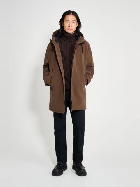 Stockholm Matte Winter Coat Dark Brown