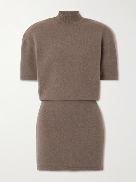 Castagna Wool-blend Turtleneck Mini Dress