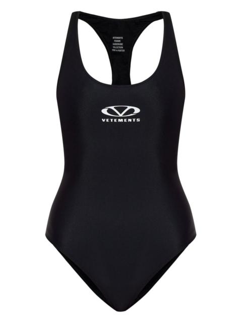logo-print swimsuit