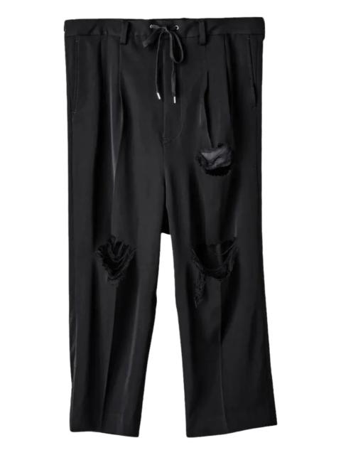 two-tuck "Black" trousers