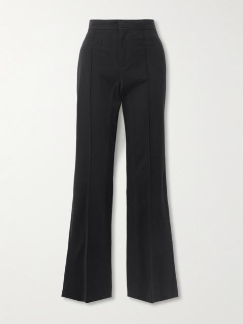 Cotton-blend Straight-leg Pants