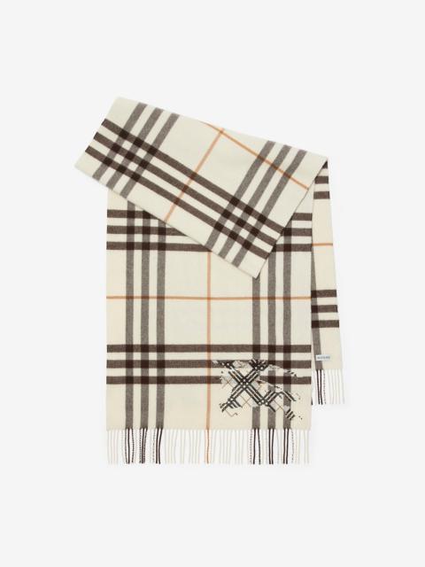 Wide Cross Stitch EKD Check Cashmere Scarf