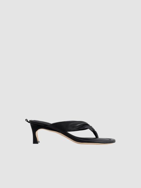 Dasha Heel Black Nappa Leather