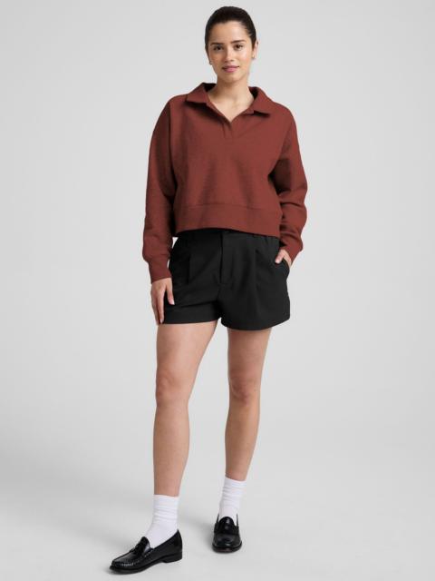 LuxeFleece Collared Sweatshirt