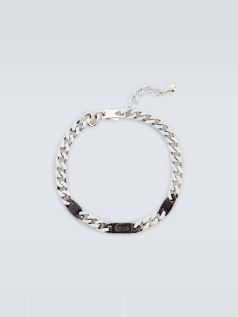 Gucci Interlocking sterling silver chain bracelet