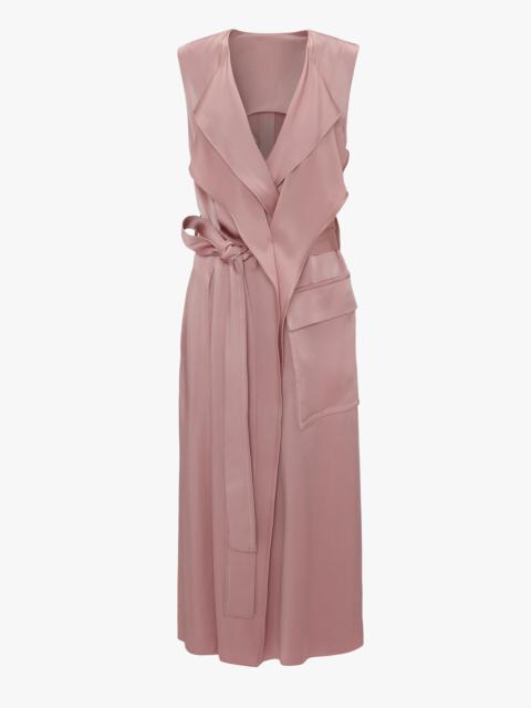 Trench Dress In Peony