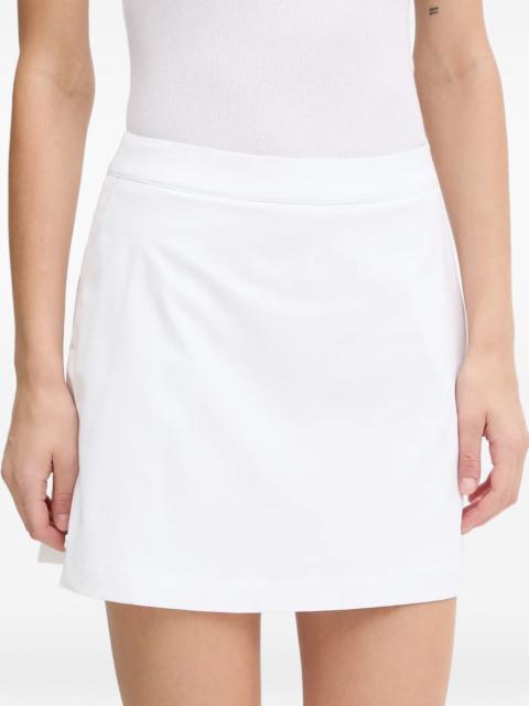 pleated logo mini skirt