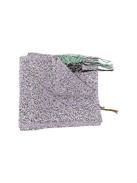 Astral patch-detail scarf