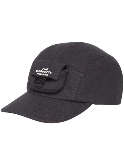 Fendi by Marc Jacobs Hat Black Canvas Baseball Cap Black