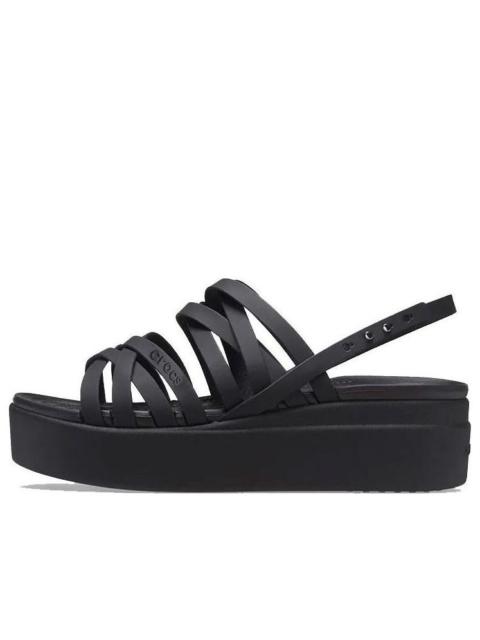 (WMNS) Crocs Brooklyn Strappy Black Sandals 206751-001