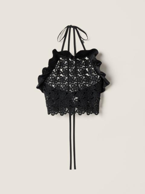 Macramé pinafore top