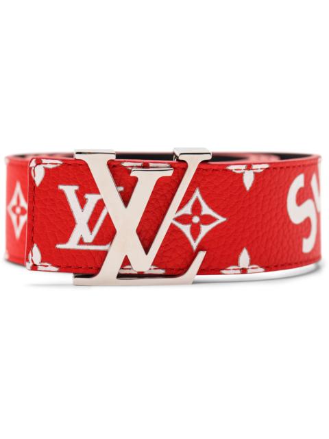 Louis Vuitton x Supreme Initiales Belt 40 MM Monogram Red