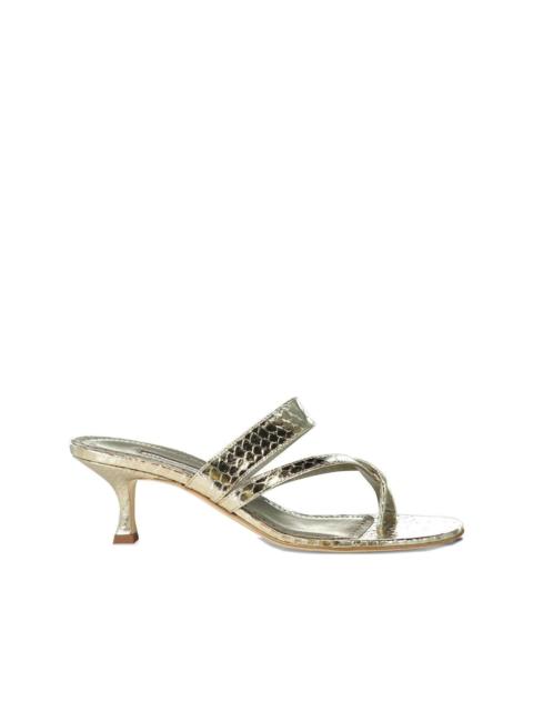 50mm Susaperf snakeskin sandals