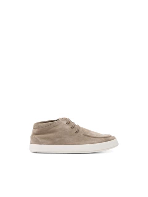 lace-up suede shoes