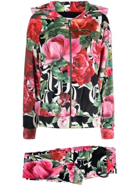 floral-print tracksuit set