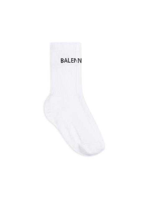 Men's Balenciaga Socks in White