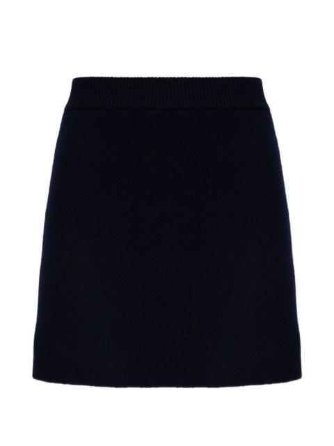 Clare ribbed mini skirt