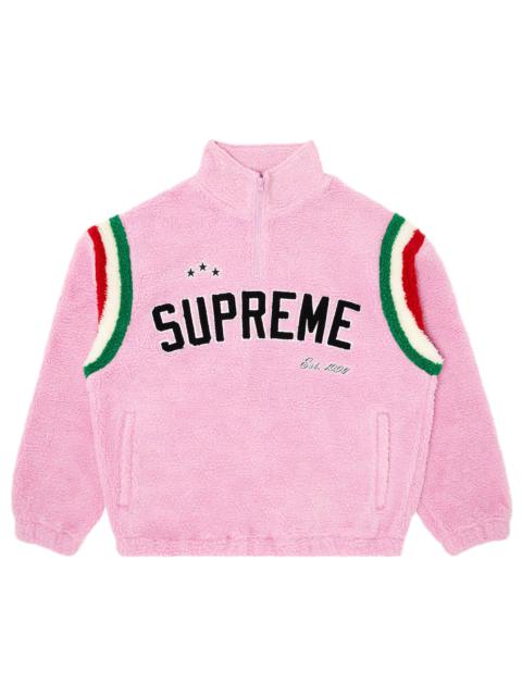 Supreme Supreme Arc Half Zip Fleece Pullover Pink REVERSIBLE