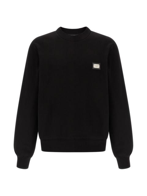 Logo plate sweatshirt