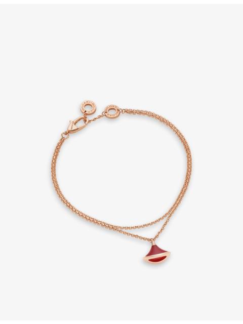 Divas Dream 18ct rose-gold and carnelian bracelet