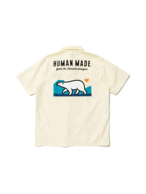 Human Made Polar Bear Camp Shirt White