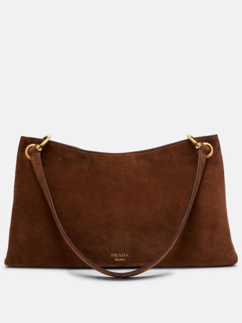 Etude Large suede shoulder bag