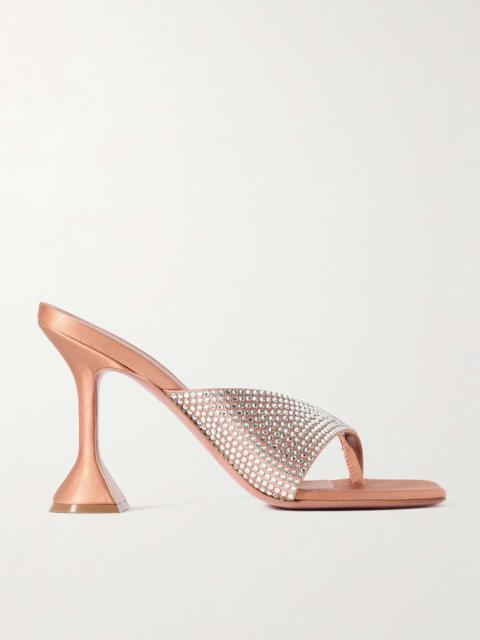 Shiona crystal-embellished satin sandals