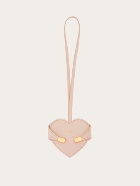 Hug heart mirror charm