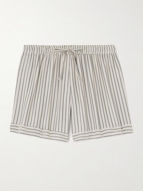Kensu Striped Silk-satin Shorts