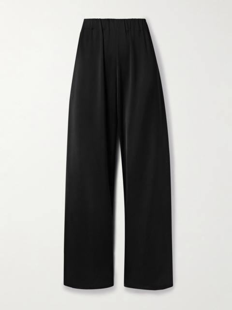 Dayne Sateen Wide-leg Pants