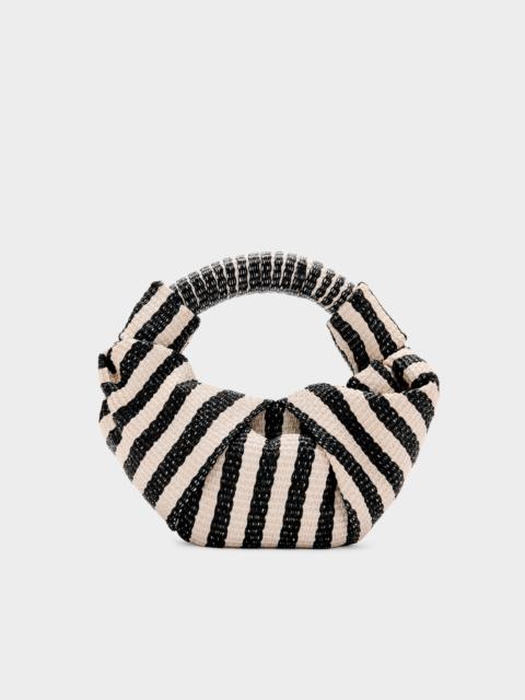 Lopsy Bag In Black/White Stripe