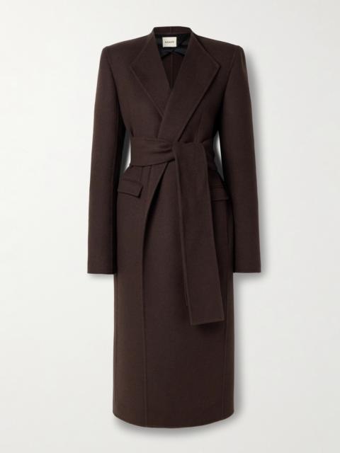 Jelson Belted Wool-felt Coat