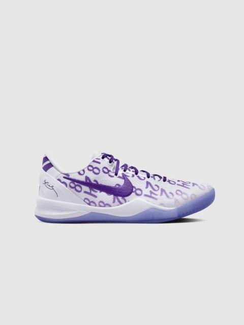KOBE VIII PROTRO "WHITE/COURT PURPLE"