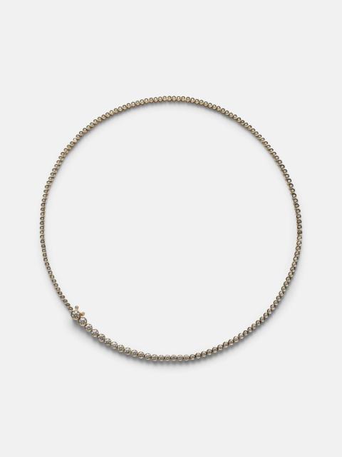 Collier De Tennis 18kt gold necklace with diamonds