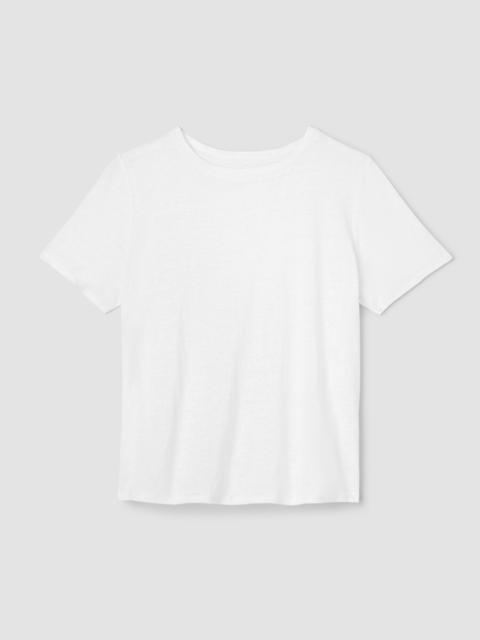 Organic Linen Jersey Crew Neck Tee