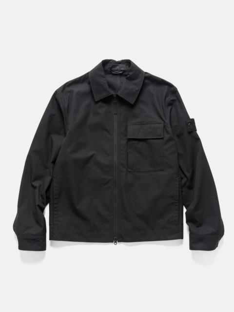 Ghost Piece Weatherproof Cotton Canvas Overshirt Black