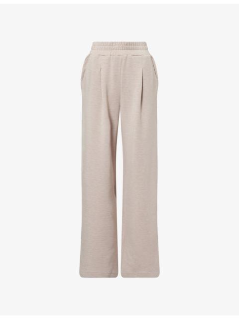 The Extra Wide-Leg Stretch-Woven Trousers