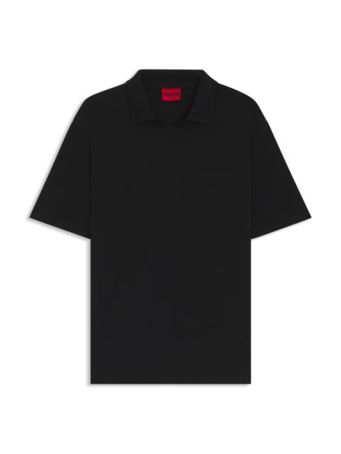 RELAXED-FIT POLO SHIRT IN MERCERIZED STRETCH-COTTON PIQUÉ