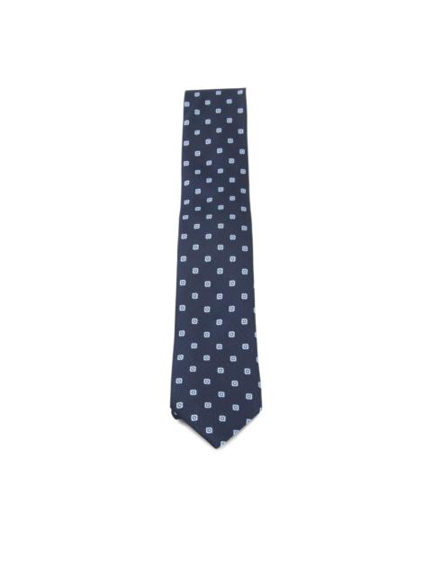 square-pattern tie