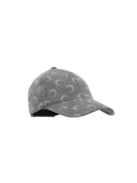Moon Laser Grey Wash Denim Baseball Cap