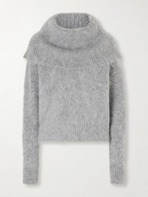 Funnel-neck Alpaca-blend Sweater