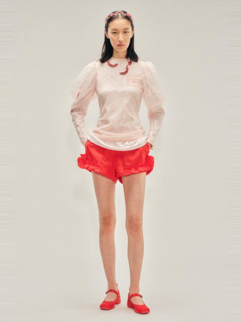 Frill Track Shorts