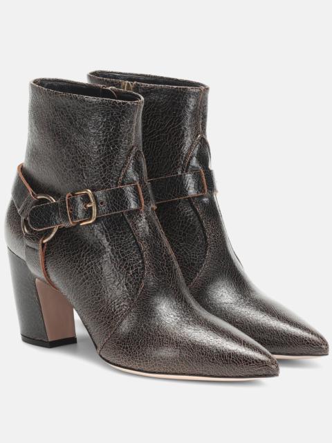 Leather ankle boots