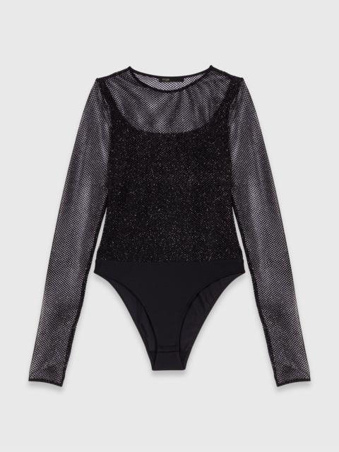 Jersey diamanté top