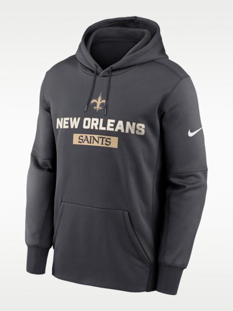 New Orleans Saints Toss Sweep Men’s Nike Therma NFL Pullover Hoodie